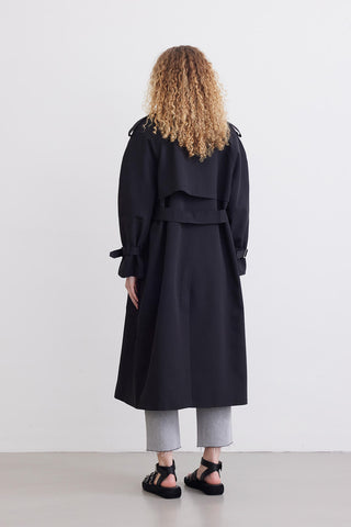 Belted Trench Coat Black