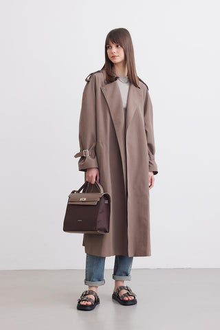 Belted Trench Coat Mink