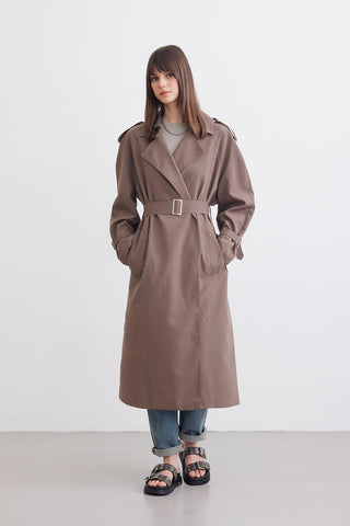 Belted Trench Coat Mink