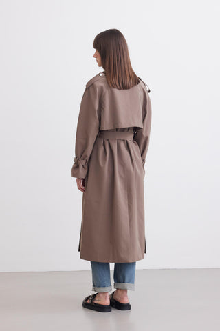 Belted Trench Coat Mink