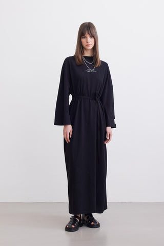 Long Oversized Dress Black