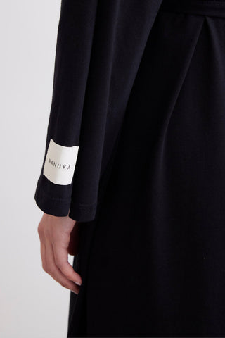 Uzun Oversize Elbise Siyah