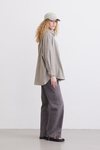 Oversize Basic Shirt Sage