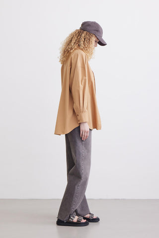 Oversize Basic Shirt Camel