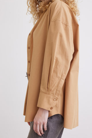 Oversize Basic Shirt Camel