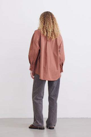 Oversize Basic Shirt Dusty Rose