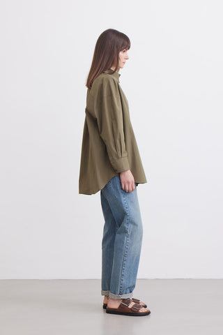 Oversize Basic Shirt Khaki