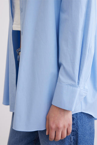 Oversize Basic Shirt Blue