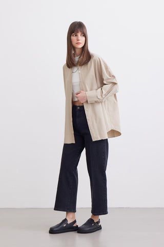 Oversize Basic Shirt Stone