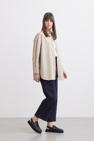 Oversize Basic Shirt Stone