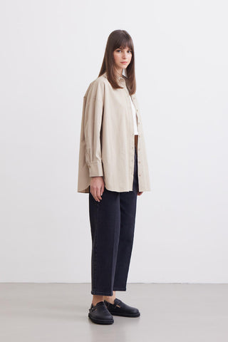 Oversize Basic Shirt Stone