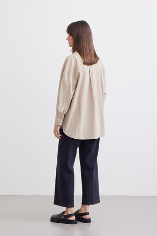 Oversize Basic Shirt Stone