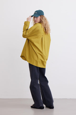 Oversize Basic Shirt Olive Green