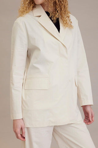 Comfortable Blazer Jacket Vanilla