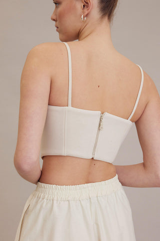 Compact Cupped Bustier Vanilla