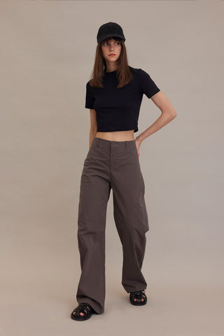 Straight Leg Comfortable Pants Mink