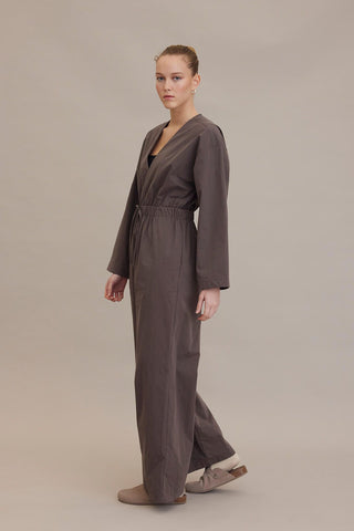 Relaxed Fit Jumpsuit Mink