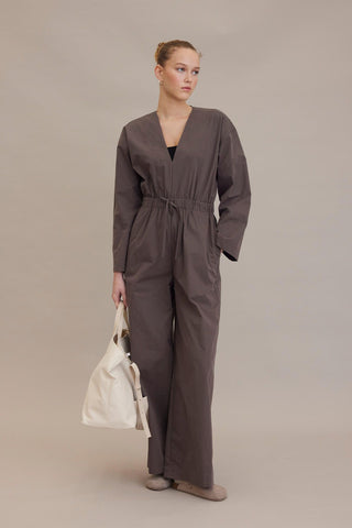 Relaxed Fit Jumpsuit Mink