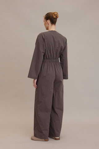 Relaxed Fit Jumpsuit Mink