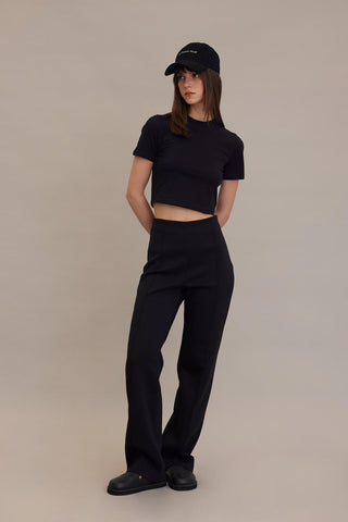 Compact Fit Pants Black