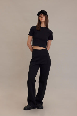 Compact Fit Pants Black