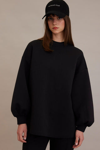 Compact Oversize Sweatshirt Black