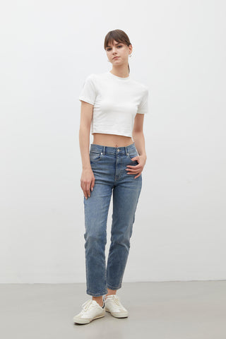 Bootcut Fit Denim Trousers Blue