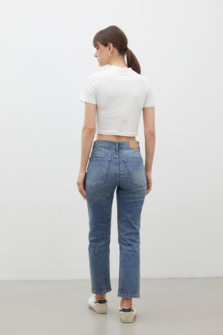 Bootcut Fit Kot Pantolon Mavi