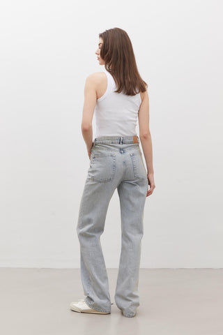 1975 Mid-Rise Denim Trousers Light Blue