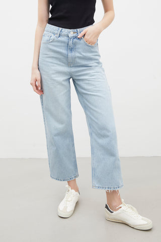 1975 High-Rise Straight Fit Denim Ice Blue