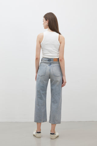 1975 High-Rise Straight Fit Denim Livid