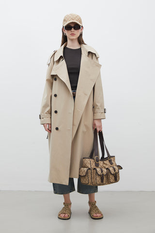 Copenhagen Oversize Trench Coat Camel