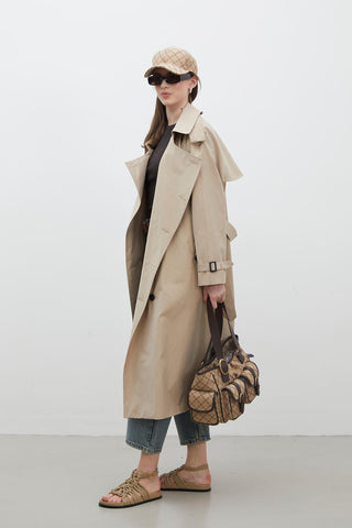 Copenhagen Oversize Trench Coat Camel