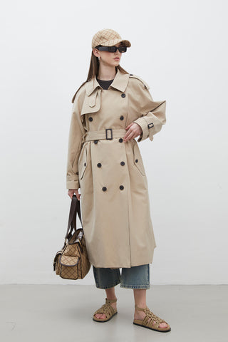 Copenhagen Oversize Trench Coat Camel
