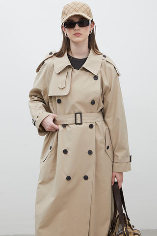 Copenhagen Oversize Trençkot Camel