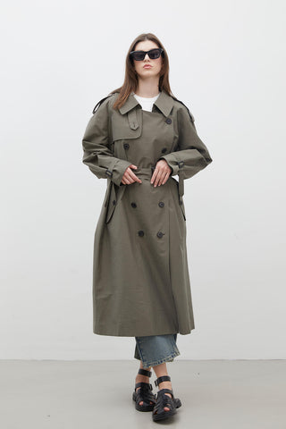 Kopenhag Oversize Trençkot Haki