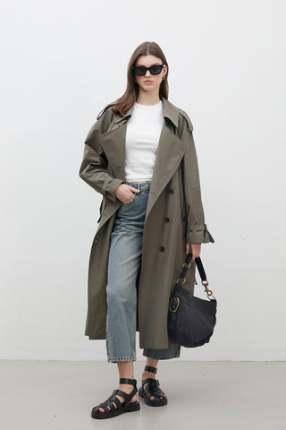 Copenhagen Oversize Trench Coat Khaki