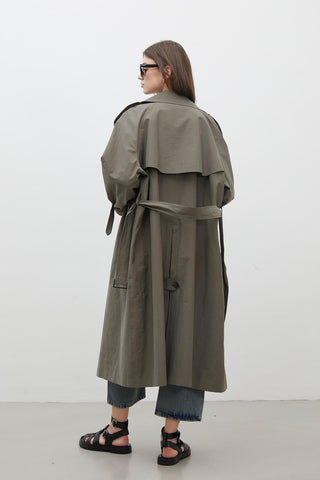 Copenhagen Oversize Trench Coat Khaki