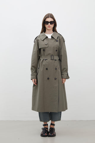 Copenhagen Oversize Trench Coat Khaki