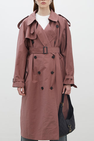 Copenhagen Oversize Trench Coat Dusty Rose