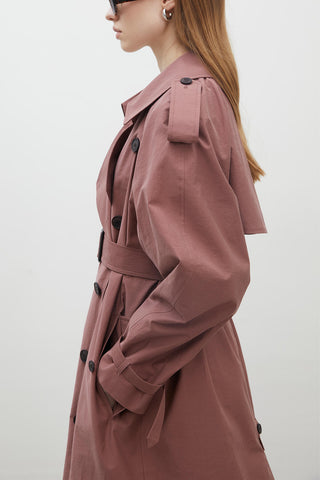 Copenhagen Oversize Trench Coat Dusty Rose