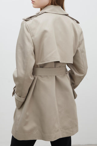 Chelsea Double-Breasted Trench Coat Sand