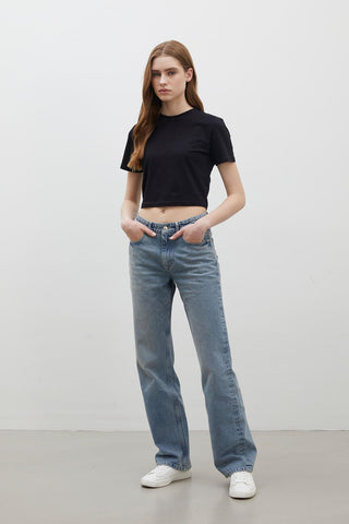 1975 Mid-Rise Denim Trousers Blue