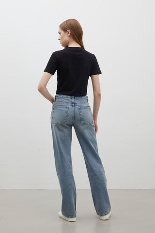 1975 Mid-Rise Denim Trousers Blue