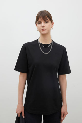 Short Sleeve Slim Fit Cotton T-Shirt Black