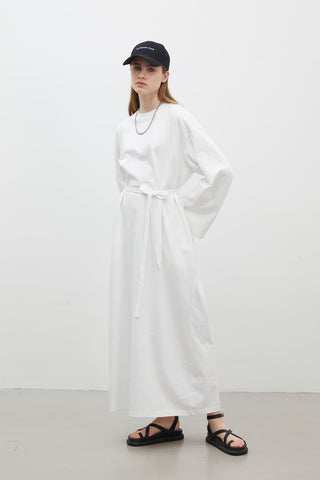 Oversize Cotton Dress Ecru