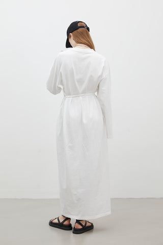 Oversize Cotton Dress Ecru