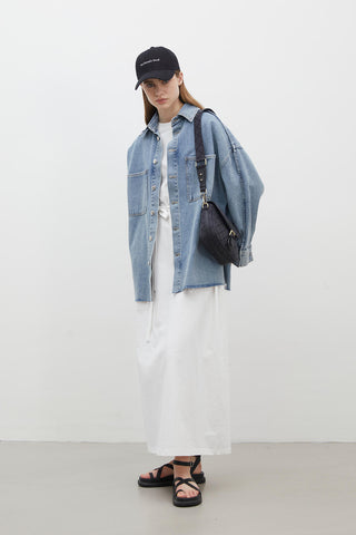 Oversize Cotton Dress Ecru