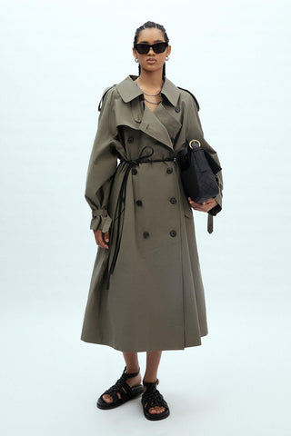 Copenhagen Oversize Trench Coat Khaki