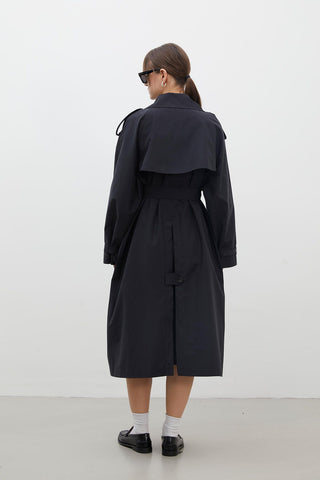 Copenhagen Oversize Trench Coat Black